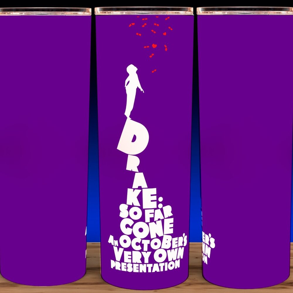 Drake So Far Gone Purple Music Cup Mug Tumbler 20oz